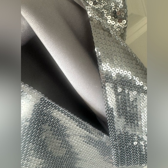 Sequin Curved Strapless Sheath Dress - Picture 13 of 13